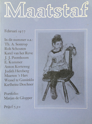 Marjan de Glopper Maatstaf februari 1977 Judith Herzberg literair tijdschrift portfolio